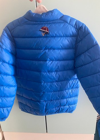 Erkek Çocuk Mavi Düğmeli Street Wear Mont - Görsel 3