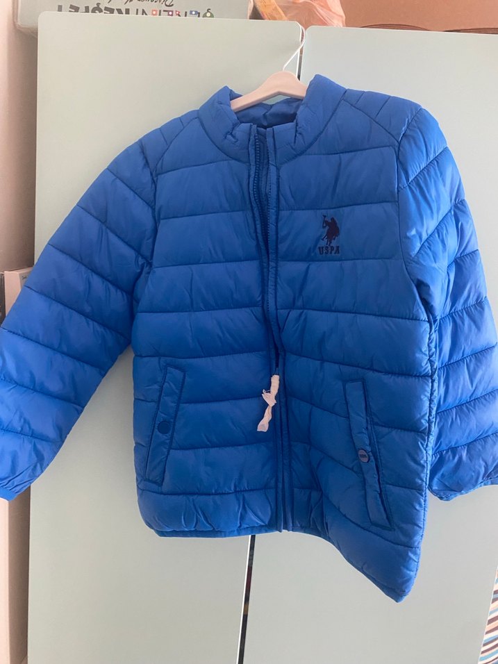 Erkek Çocuk Mavi Düğmeli Street Wear Mont - Görsel 4