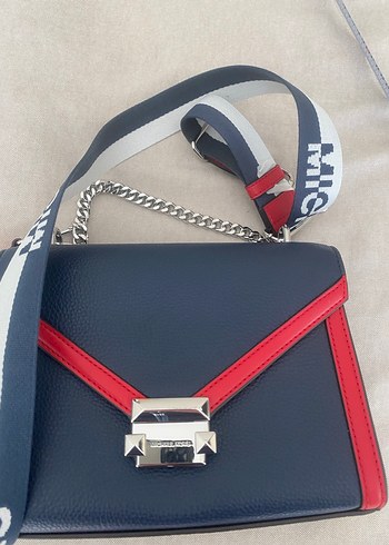 Michael Kors Kadın Deri Mavi Çanta - Görsel 7