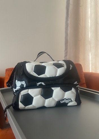 Futbol Desenli Siyah Çocuk Okul beslenme Çantası - Görsel 6