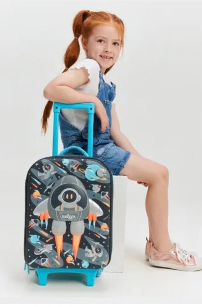Smiggle Uzay Temalı Çocuk valiz Çantası - Görsel 2