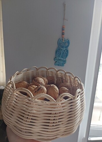 Rattan yuvarlak sepet