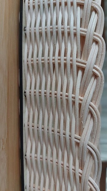 Vakko Rattan tabanlı oval sepet