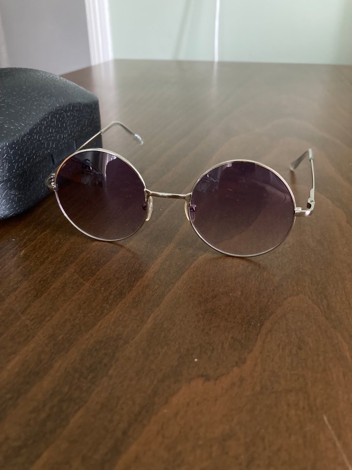 Retro Yuvarlak Kadın Güneş Gözlüğü - Görsel 4