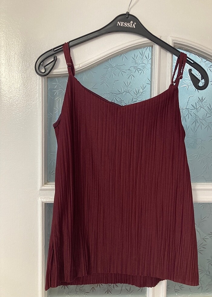 Bordo crop bluz - Görsel 5