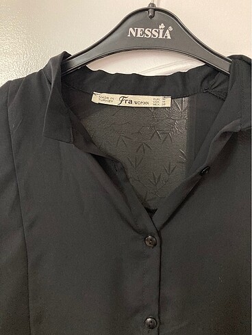 Siyah şifon gömlek - Görsel 4