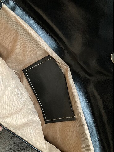 Siyah portföy çanta clutch - Görsel 5