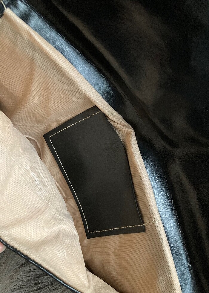 Siyah portföy çanta clutch - Görsel 5