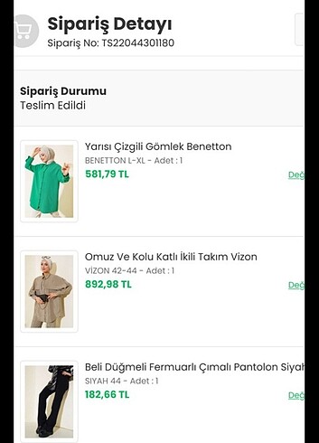 xl Beden haki Renk İkili takm