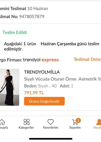 Trendyol & Milla Asimetrik Drapeli Siyah Trendyolmilla Abiye Elbise