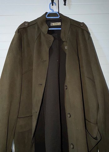 Pull and Bear Düğmeli Kahverengi Süet Erkek Ceket