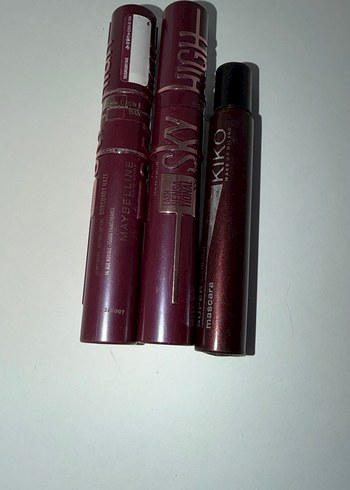 Bordo Maskara Seti - Kiko, Maybelline - Görsel 2