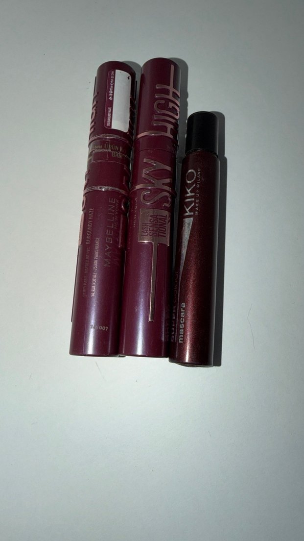 Bordo Maskara Seti - Kiko, Maybelline - Görsel 2