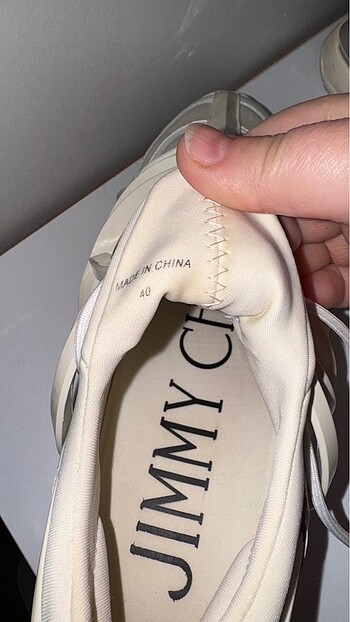40 Beden beyaz Renk Jimmy Choo spor ayakkabı