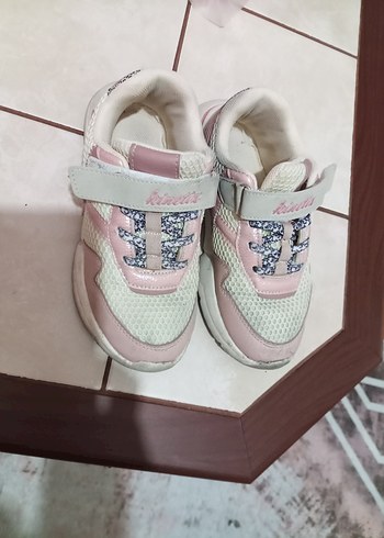 Kız Çocuk Pembe Yılan Desenli Spor Ayakkabı - Görsel 2