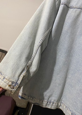 universal Beden mavi Renk Gri Kadın Denim Midi Ceket
