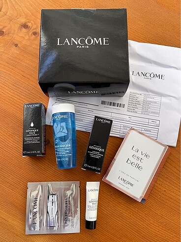 Lancome mini cilt bakım seti tonik serum krem