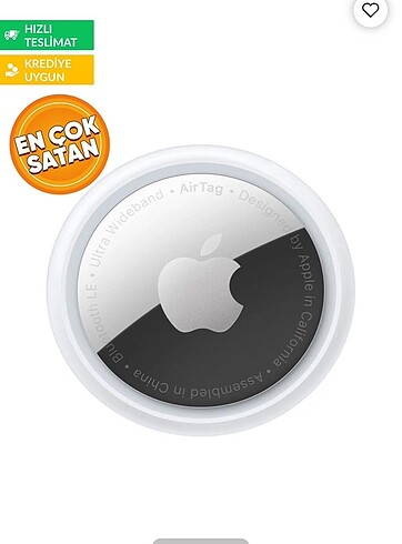Apple AirTag tekli paket