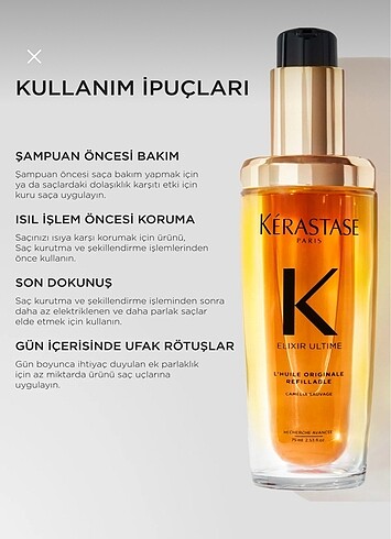 Beden Renk Kerastase yeni versiyon elixir saç bakım yağı