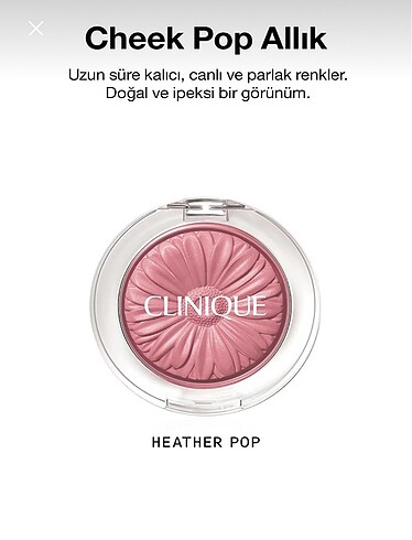 Clinique heather pop allık