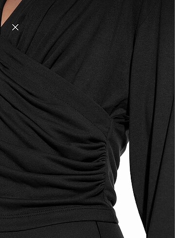 xs Beden Oysho modal anvelop çapraz sweatshirt xs