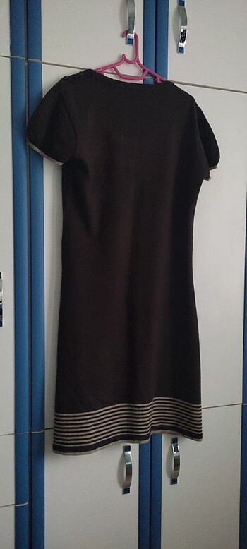 xl Beden Kahverengi elbise