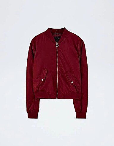 l Beden bordo Renk Pull Bear Bomber Ceket