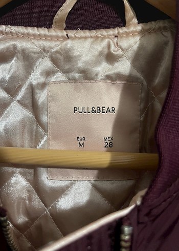 Pull&Bear Bordo Kadın Bomber Ceket - Görsel 4