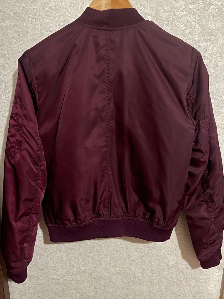 Pull&Bear Bordo Kadın Bomber Ceket - Görsel 3