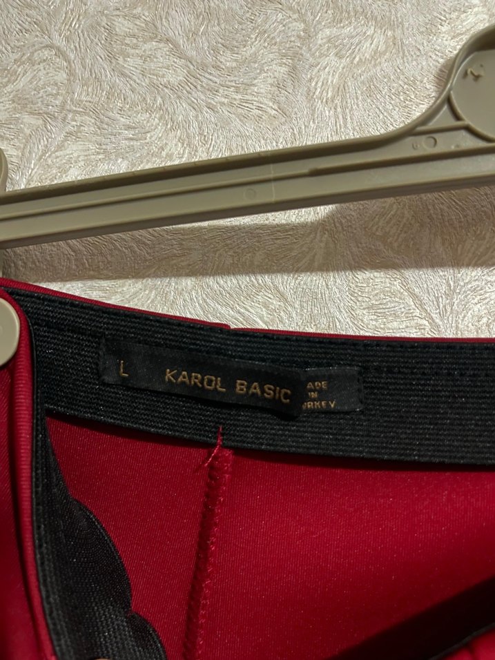 Bordo Pilili Mini Etek - Görsel 4