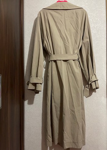 MANUKA Bej Uzun Kadın Kemerli Trençkot M-L - Görsel 7