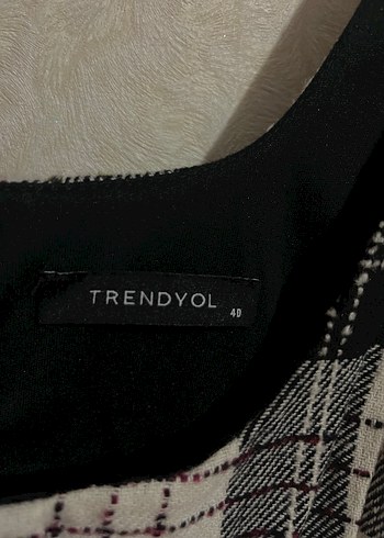 Ekose desenli mini jile elbise - Görsel 5