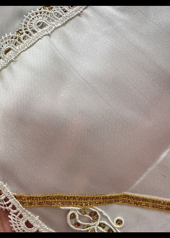 Nakışlı Beyaz Mutfak Havlusu - Görsel 17