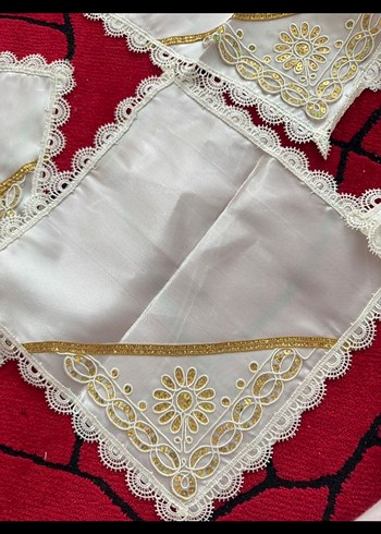 Nakışlı Beyaz Mutfak Havlusu - Görsel 16