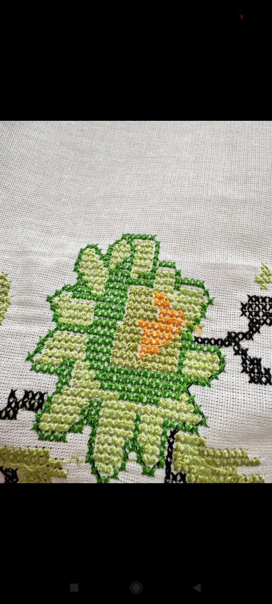 Nakışlı Beyaz Mutfak Havlusu - Görsel 4