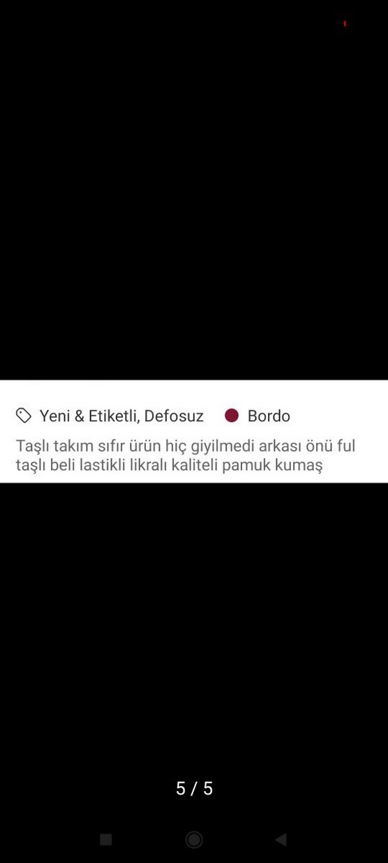Bordo Payetli Bol Kesim Kadın ikili takım - Görsel 2