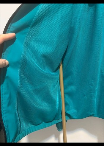 Adidas orjınal Erkek Turkuaz Fermuarlı Spor Rüzgarlık - Görsel 2