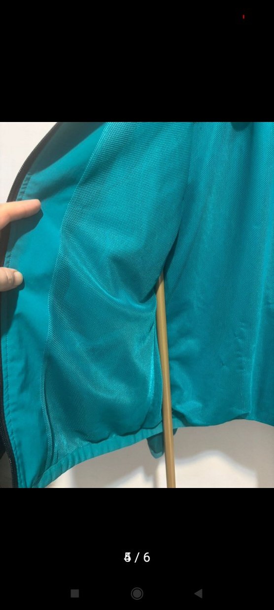 Adidas orjınal Erkek Turkuaz Fermuarlı Spor Rüzgarlık - Görsel 2