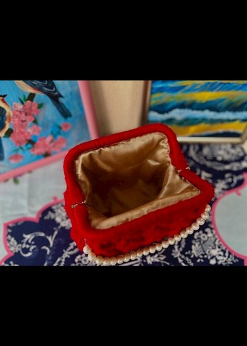 Desenli Dantel Detaylı Örgü Kadın Çanta - Görsel 15