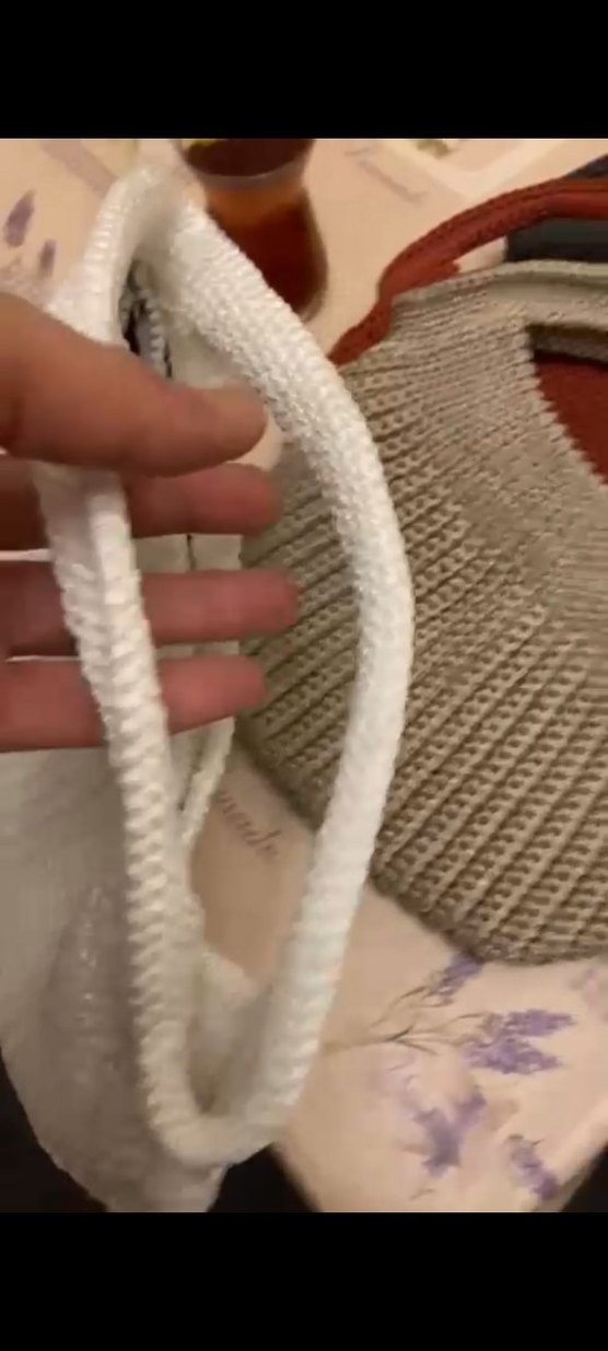 Desenli Dantel Detaylı Örgü Kadın Çanta - Görsel 3