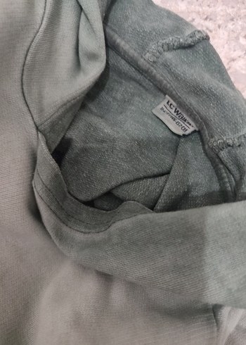 Kadın Yeşil Süet Sweatshirt - Görsel 6