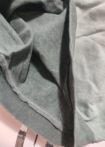 m Beden yeşil Renk Kadın Yeşil Süet Sweatshirt