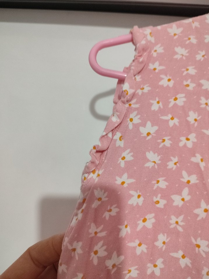 Dantel Detaylı Pembe Uzun Tulum - Görsel 4