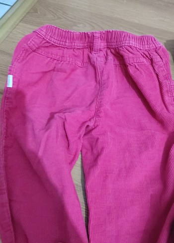 Kız Çocuk Pembe ve Koyu Mavi Bol Kesim Kot Pantolon - Görsel 6