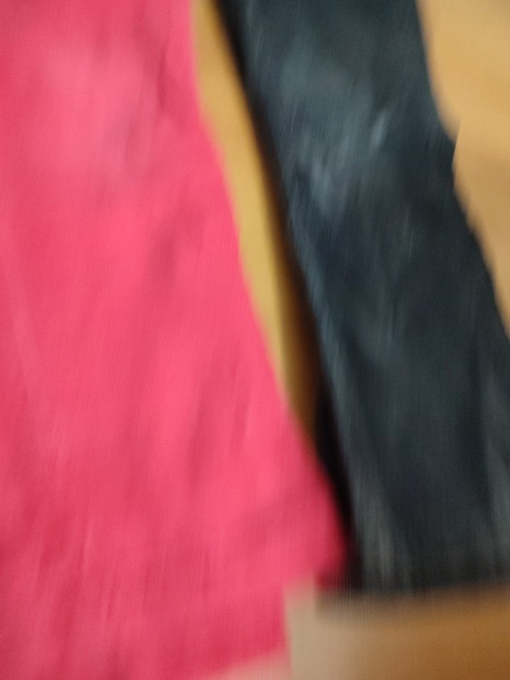 Kız Çocuk Pembe ve Koyu Mavi Bol Kesim Kot Pantolon - Görsel 2