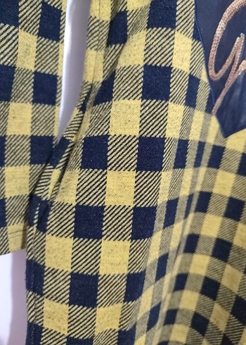 Sarı Uzun Kollu Kız Çocuk Elbise - Görsel 3