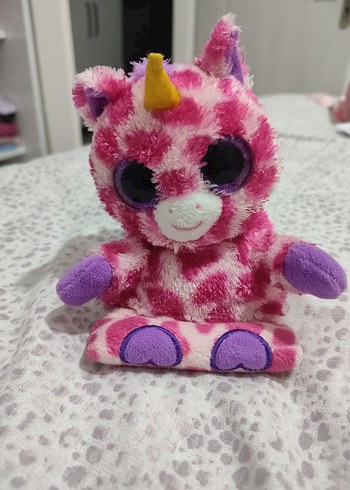 Pembe Renkli Peluş Unicorn Oyuncak - Görsel 9