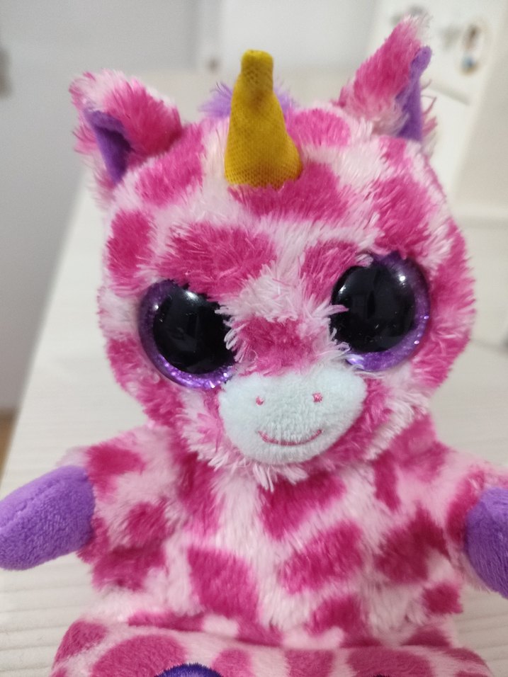Pembe Renkli Peluş Unicorn Oyuncak - Görsel 2