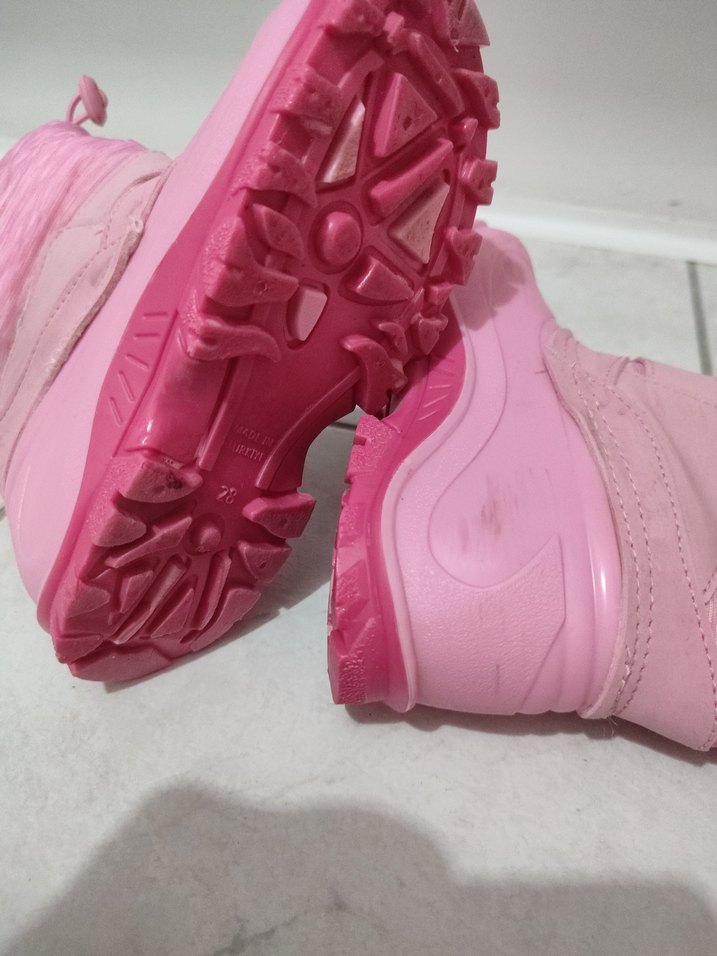 Kız Çocuk Pembe Lastik Bot - Görsel 2