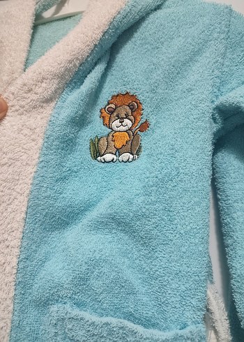 Erkek Çocuk Mavi Batik Sabahlık - Görsel 6